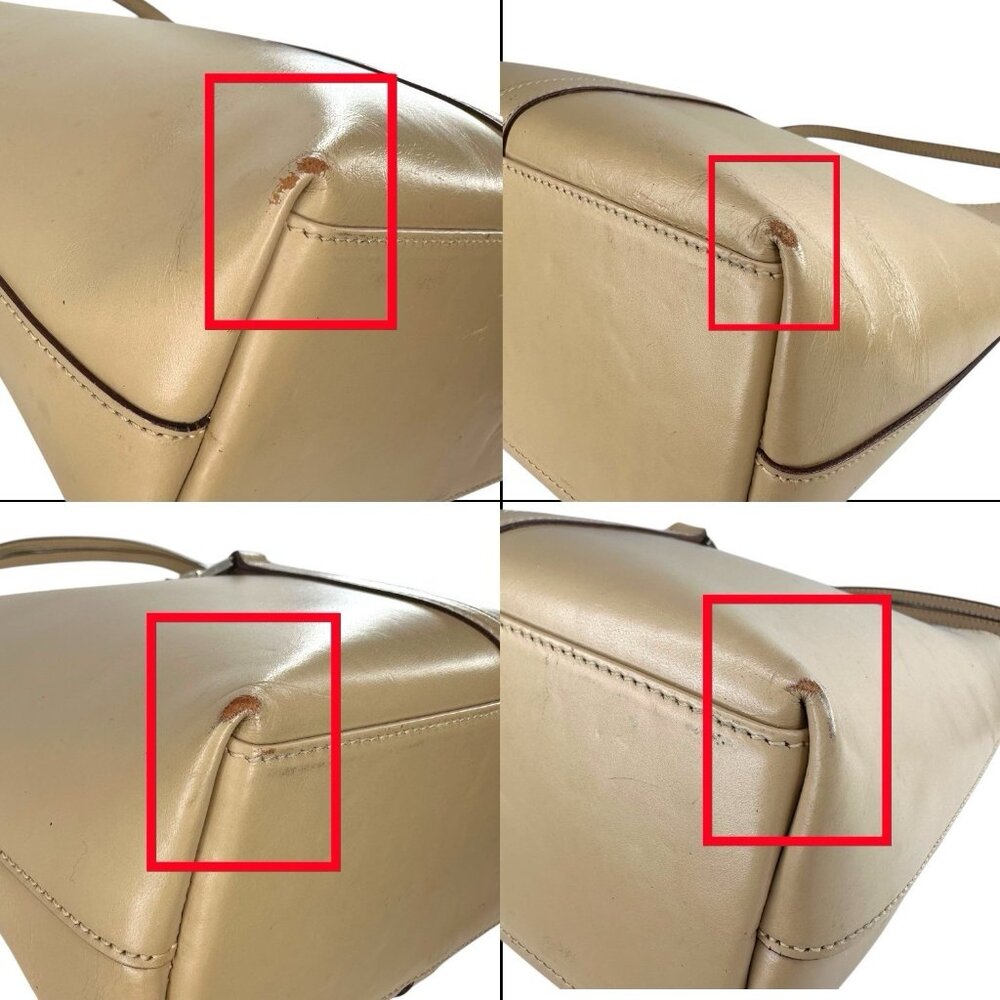 Gucci Vintage Jackie Top Handle Shoulder Bag Beige Leather Piston Clasp Authenti - Picture 12 of 13